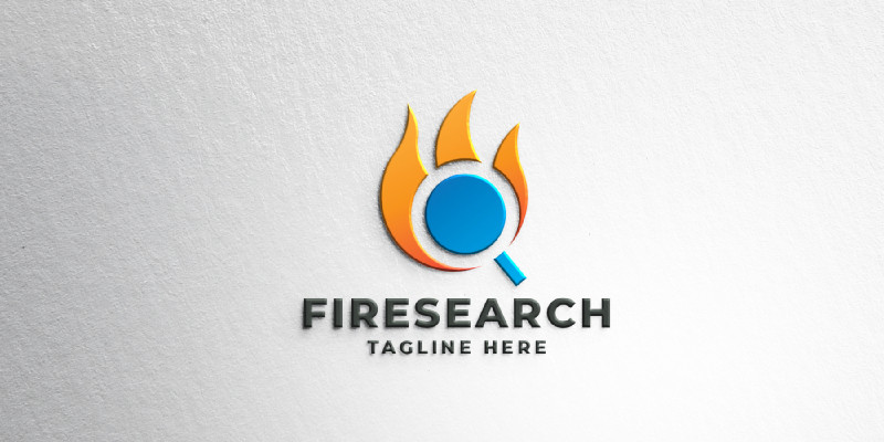 Fire Search Logo Pro Template