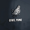 Owl Time Logo Template For Watches Store