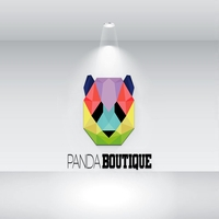 Panda Boutique Logo Template With Polygon Shapes