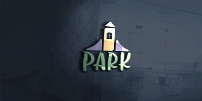 Park Logo Template For Kids Park And Playground