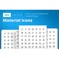 800 Material Design Icons