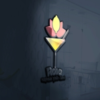 Rosa Drinks And Cocktail Logo Template