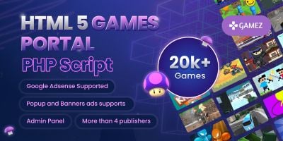 HTML5 Games Portal PHP Script 