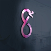 Serpent Logo Template With The Shape Of Letter S