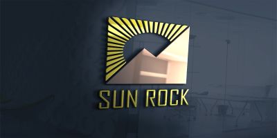 Sun Rock Logo Template For Adventures And Luxury