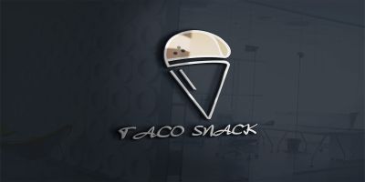 Taco Snack Logo Template For Taco Food And Snack