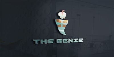 The Genie Logo Template For Concrete And Building