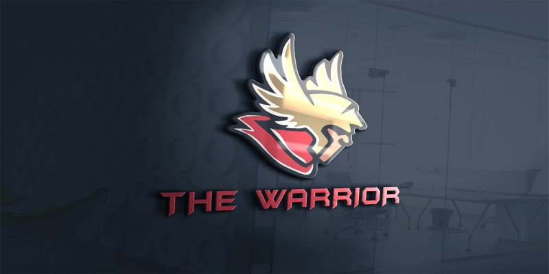 The Warrior Logo Template For Gaming Channel