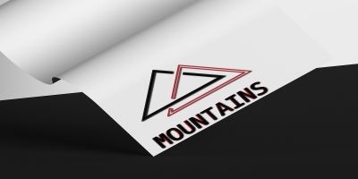 Mountain Triangle Design Logo Template