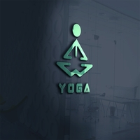Yoga Logo Template For Yoga Class And Women