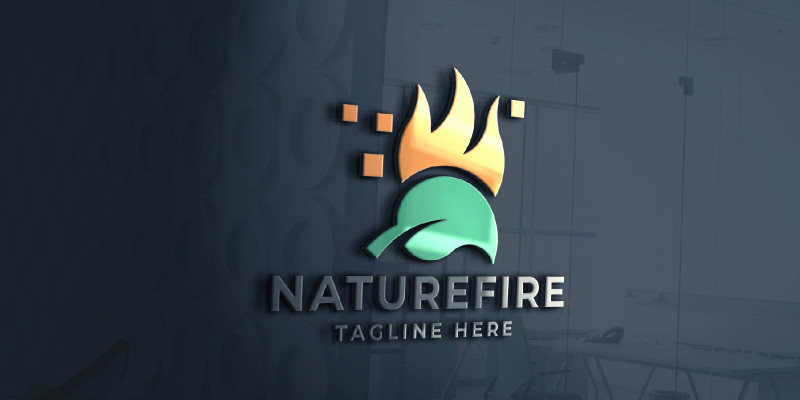 Nature Fire Logo Pro Template