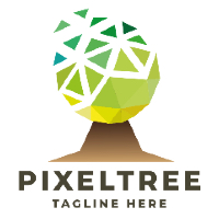 Pixel Tree Logo Pro Template