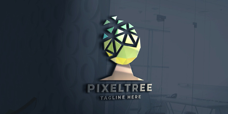 Pixel Tree Logo Pro Template