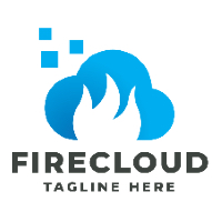 Fire Cloud Logo Pro Template