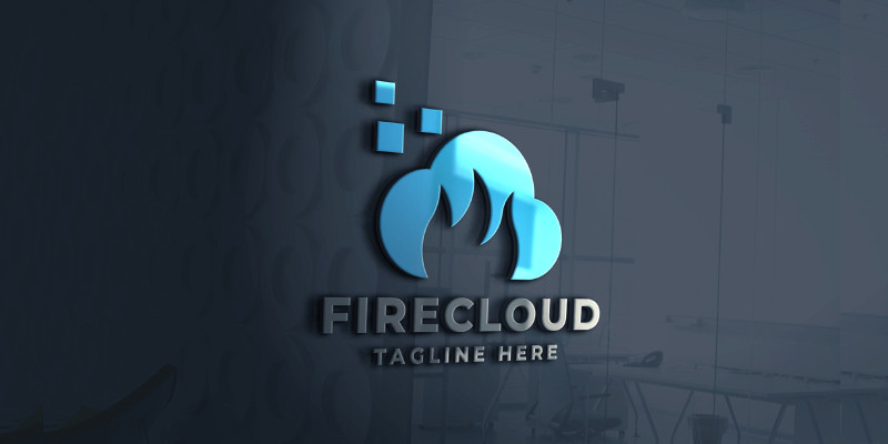 Fire Cloud Logo Pro Template