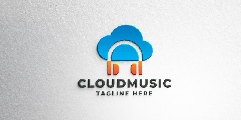 Cloud Music Logo Pro Template