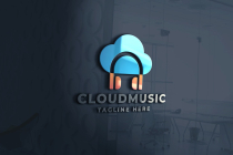 Cloud Music Logo Pro Template Screenshot 1