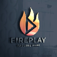 Fire Play Logo Pro Template