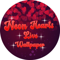 Neon Hearts Live Wallpaper - Android