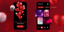 Neon Hearts Live Wallpaper - Android Screenshot 2