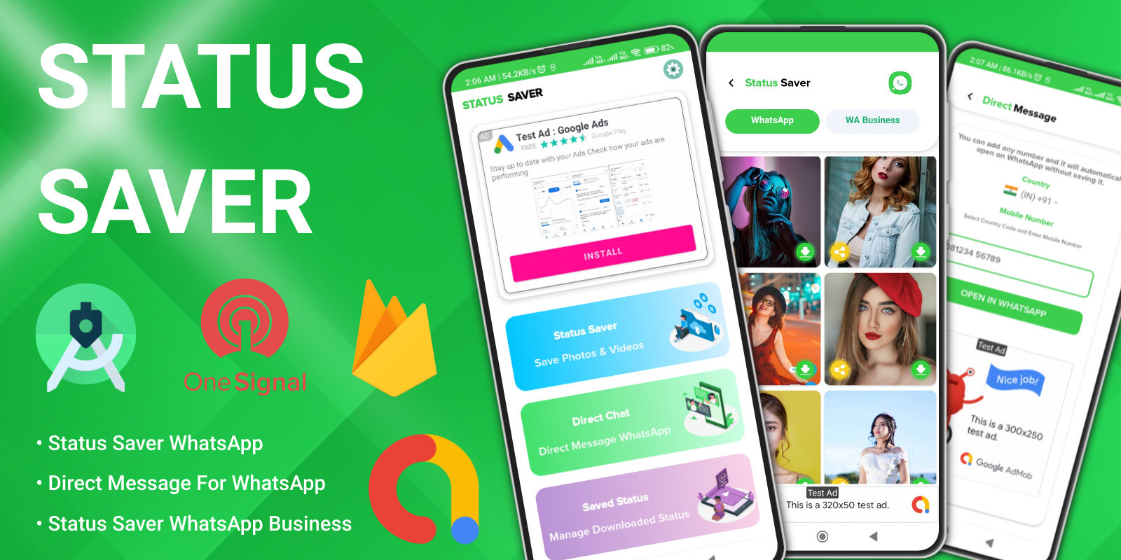 Status Saver For WhatsApp Android App by Appsoft Codester