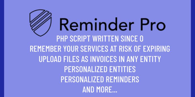 Reminder PRO - PHP Script