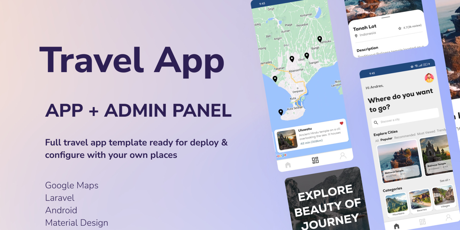 Travel App Android Kotlin by DrassApps | Codester