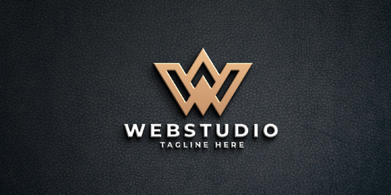 Web Studio - Letter W Logo Template