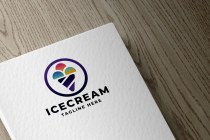 Fresh Ice Cream Logo Template Screenshot 1