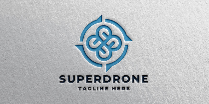 Super Drone Logo Template