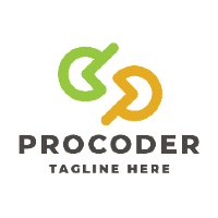 Professional Programing Coder Logo Template