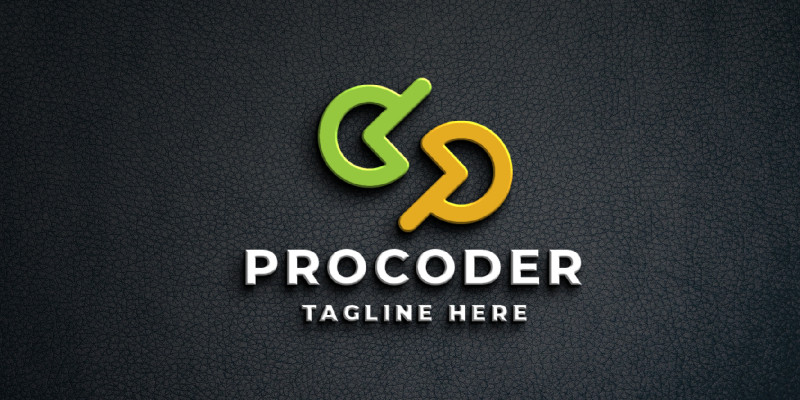 Professional Programing Coder Logo Template