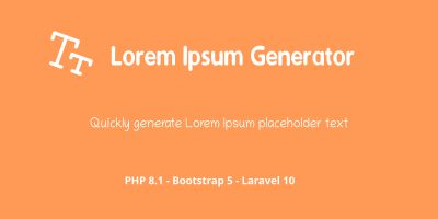 Lorem Ipsum Generator PHP