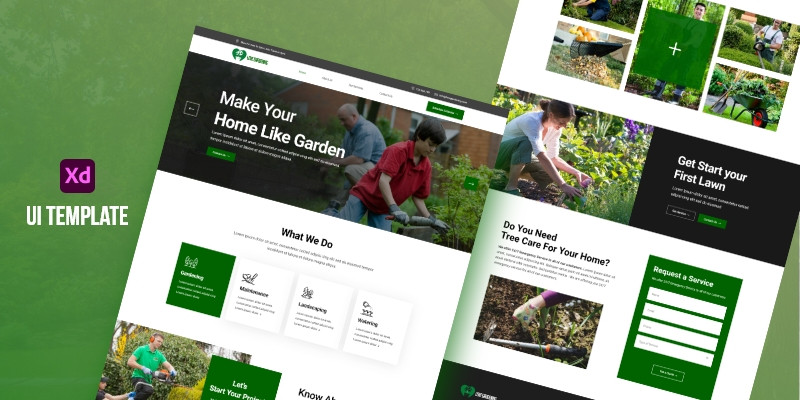 Love Gardening - UI Adobe XD