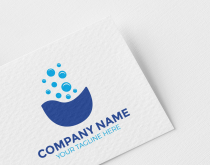 Premium water bubble logo design Screenshot 1