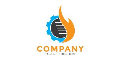 Heating and Cooling Logo Template