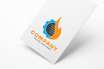 Heating and Cooling Logo Template Screenshot 1
