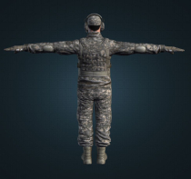 3D Gaming  Male Character Army Soldier Low Poly Screenshot 3