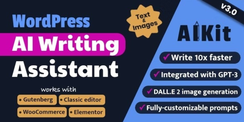 AIKit - WordPress AI Writing Assistant Using GPT 3