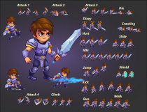 2D Game Character Sprites Sheets 001 Screenshot 1