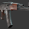 3D Game Weapon AK-74 low-poly 3D model