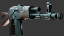 3D Game Weapon AK-74 low-poly 3D model Screenshot 6