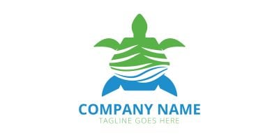 Big sea Turtle Logo design