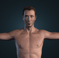 3D  Male Gaming Character Low Poly Model Screenshot 6