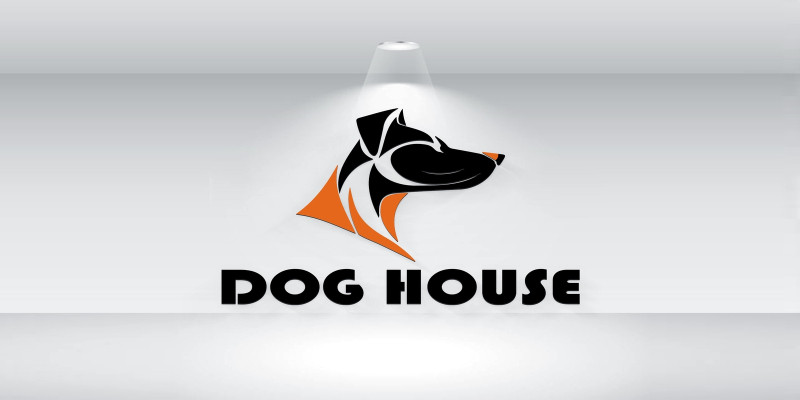 Dog House Logo Template For Dogs