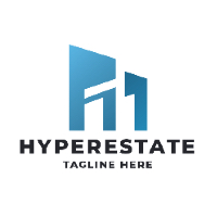 Hyper Estate Letter H Logo Template