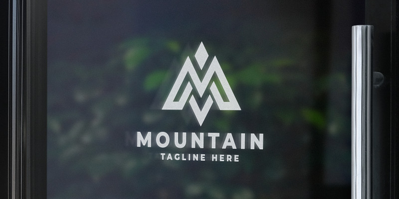 Mountain Letter M Logo Template