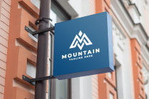 Mountain Letter M Logo Template Screenshot 2