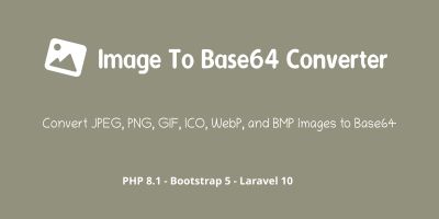 Image to Base64 Converter PHP