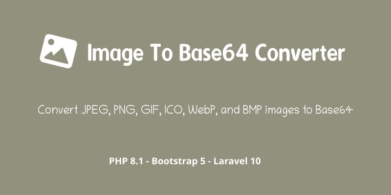 Image to Base64 Converter PHP